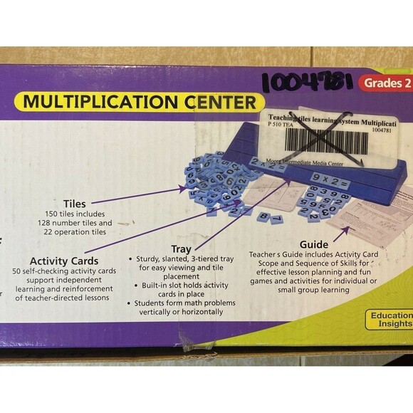 Teaching Tiles Math Learning System Educational Insights Multiplication Center - Picture 8 of 8